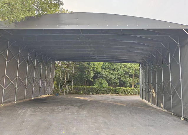 伸縮棚電動(dòng)推拉棚